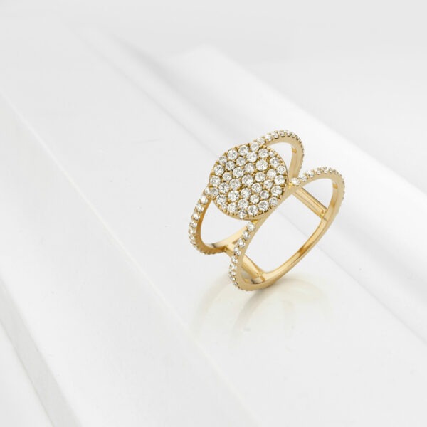 Bague "Mathilde pavée"