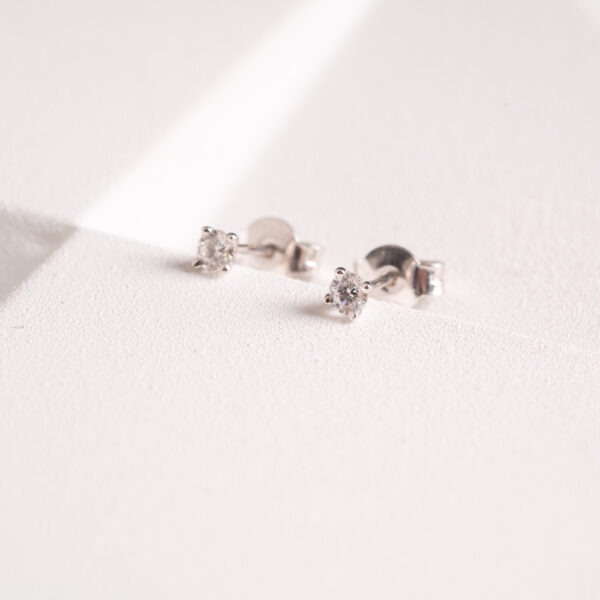 Boucles d'oreilles "Les solitaires" brillants