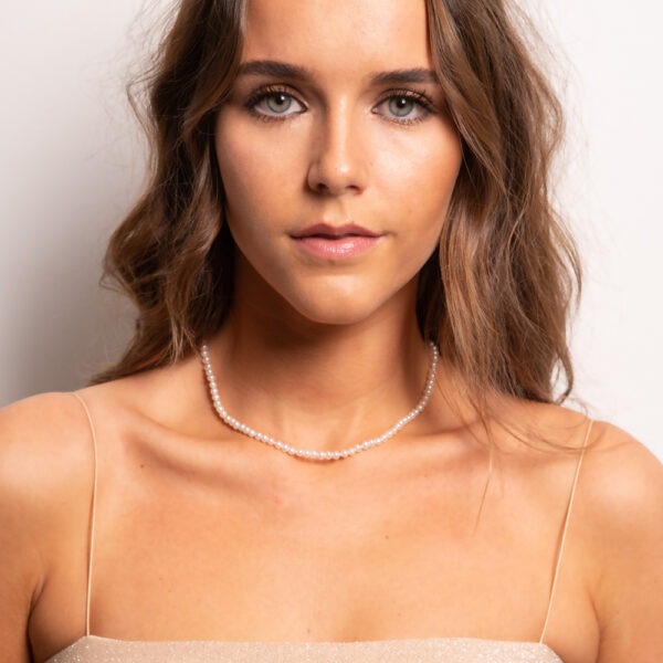 Collier de perles or rose – Image 3