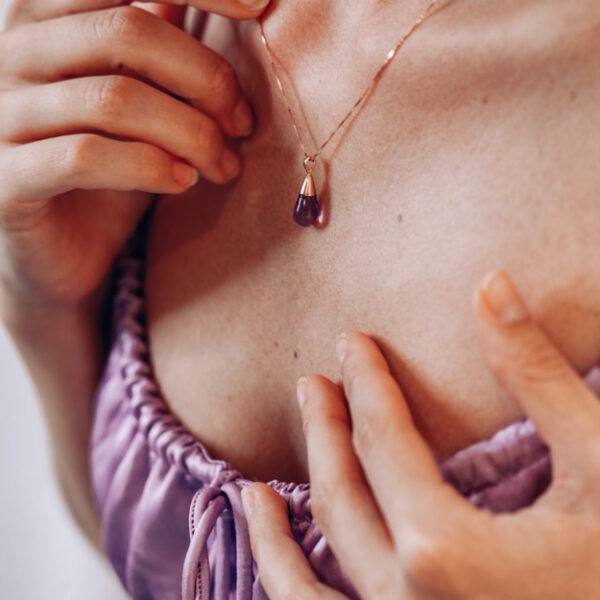 Collier "Les pampilles" améthyste – Image 2