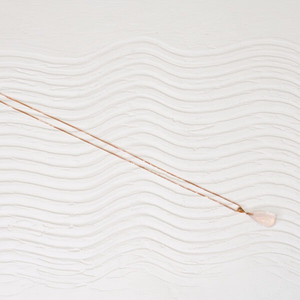 Collier "Les pampilles" quartz rose
