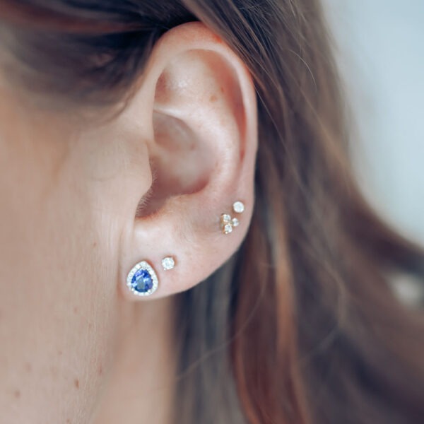 Boucles d'oreilles "Les entourées" – Image 2