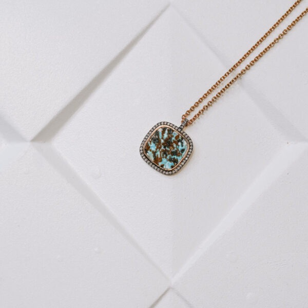 Collier Indygo "La turquoise brune"