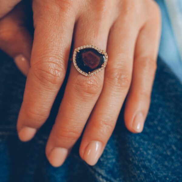 Bague "Les colorées Joaillerie" tourmaline pastèque – Image 2
