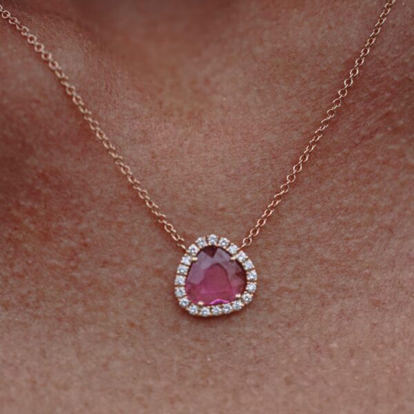 Collier "Les colorées Joaillerie" saphir rose – Image 4