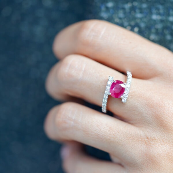 Bague "Infini" rubis – Image 4
