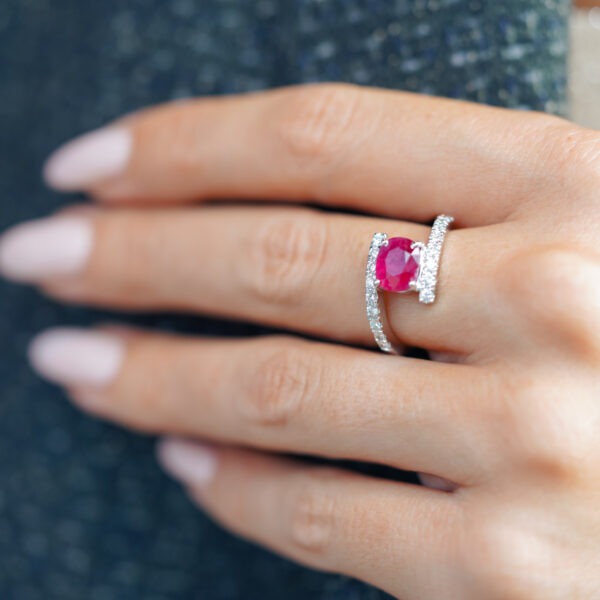Bague "Infini" rubis – Image 2