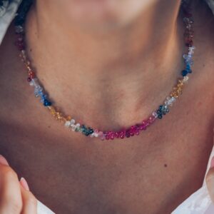 Collier "Candy" saphirs