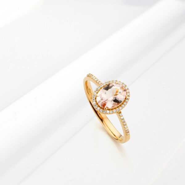 Bague "Les entourées" morganite