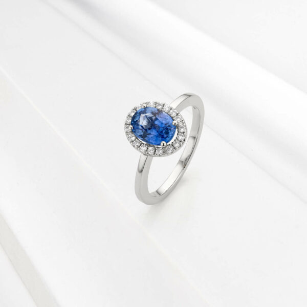 Bague "Les entourées" saphir