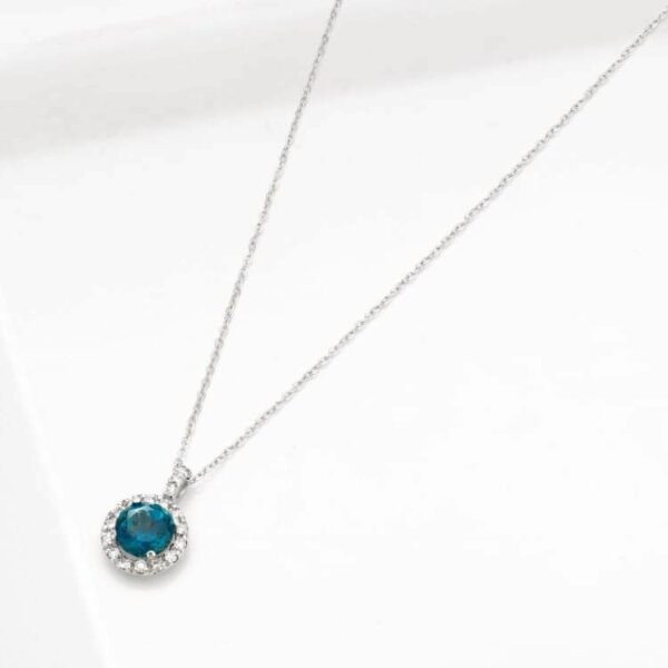 Collier "Les entourées" topazes blue London