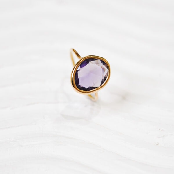 Bague "Les colorées" XL améthyste