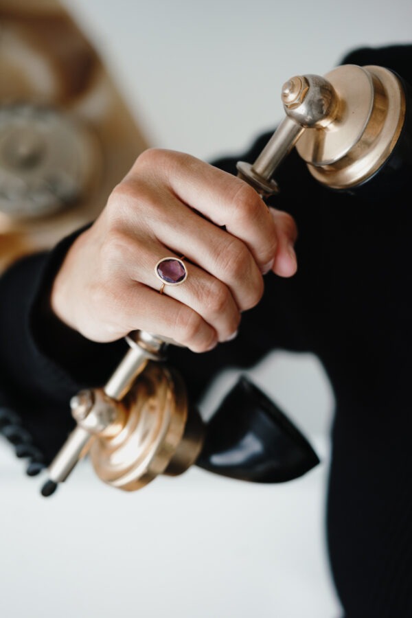 Bague "Les colorées" XL améthyste – Image 2