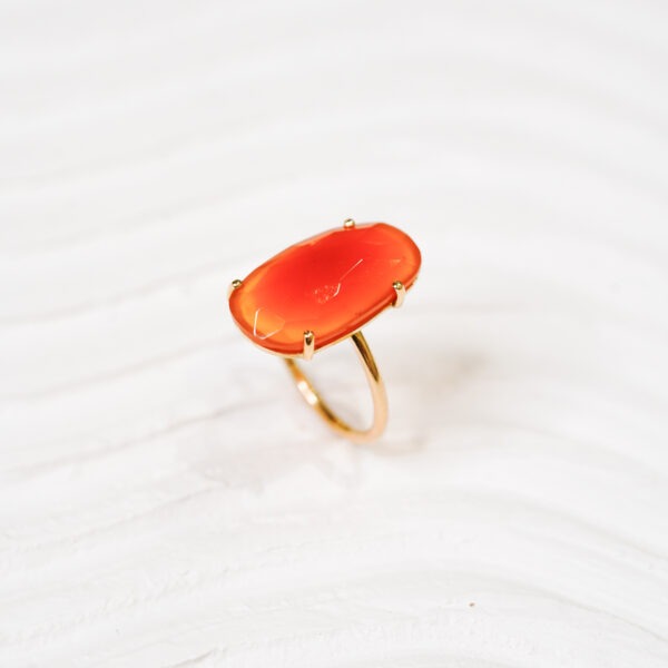 Bague "Les colorées XL" cornaline